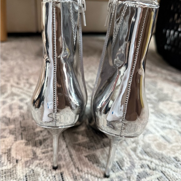 INC International Concepts Metallic Heeled Boots - Picture 6 of 8